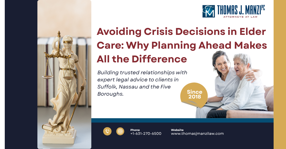 Avoiding Crisis Decisions in Elder Care
